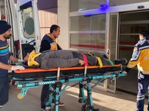 Devrilen Motosikletin Sürücüsü Yaralandı
