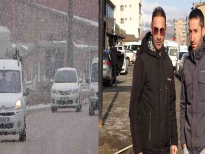 Yüksekova’da Vatandaşları Şaşırtan Anlık Görüntü, Kar Yağışıyla Gelen Güneşli Hava