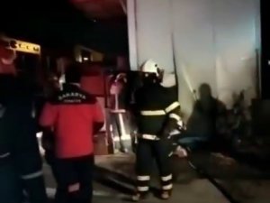 Süpürge İmalathanesinde Korkutan Yangın