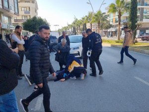 Motosiklet Sürücüsü Şerit İhlali Sonucu Hastanelik Oldu
