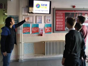 Hisarcık 15 Temmuz Şehitleri Anadolu Lisesinde Sıfır Atık Eğitimi