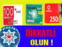 Polis'ten Kontör Uyarısı