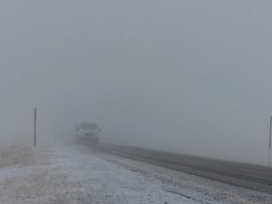 Kars’ın Yüksek Kesimlerinde Kar Ve Sis Etkili Oluyor