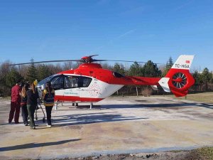 Edirne’de Ambulans Helikopter 6 Aylık Bebek İçin Havalandı