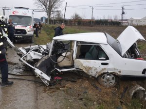 Tekirdağ’da Otomobil Takla Attı: 1 Yaralı