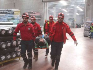 Elazığ’da Gerçeği Aratmayan Deprem Ve Yangın Tatbikatı