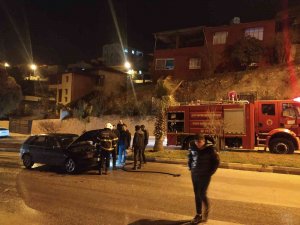 Hatay’da Otomobil Yangını