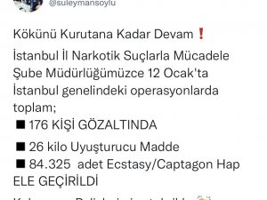 İ̇çişleri Bakanı Süleyman Soylu Duyurdu: 176 Kişi Gözaltında