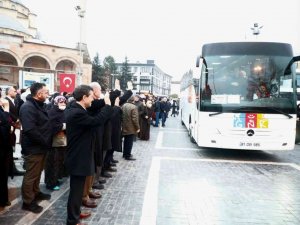 2023’ün İlk Umre Kafilesi Uğurlandı