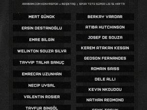 Beşiktaş’ın, Konyaspor Maçı Kamp Kadrosu Açıklandı