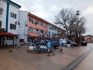 Hisarcık’ta Güvercinlere Yem