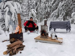 Ulus Dağı’na Yağan Kar, Vatandaşları Zirvede Buluşturdu