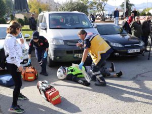 Motokurye Kazası Tatbikatı Gerçeği Aratmadı