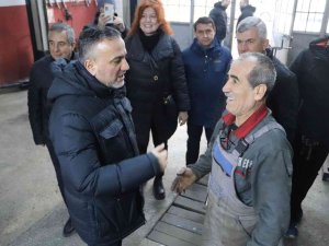 Ak Partili Doğan, Küçük Sanayi Sitesinde Esnaf Ziyaretinde Bulundu