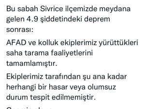 Elazığ Valisi Toraman, “Saha Tarama Faaliyetlerini Tamamlamıştır"