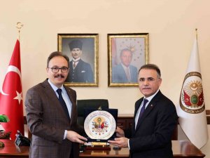 Vali Kızılkaya, Bursa Bölge Müdürü Gölbaşı İle Bir Araya Geldi