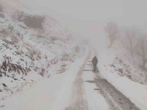 Tunceli’de Kardan Kapanan 7 Köy Yolunda Çalışma Sürüyor