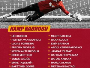 Galatasaray’da Kamp Kadrosu Açıklandı: 8 Eksik