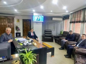 Başkan Yaman’ı Makamında Ziyaret Ettiler
