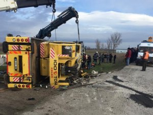 Tekirdağ’da Devrilen Vincin Sürücüsü Hayatını Kaybetti