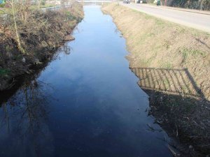 Bir Ay Önce Beyaza Bürünen Dere Şimdi Simsiyah