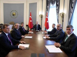 Cumhurbaşkanı Erdoğan, Kktc Başbakanı Üstel’i Kabul Etti