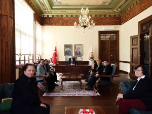 Vali Kızılkaya, Edebali Ortaokulu Okul Aile Birliğini Kabul Etti