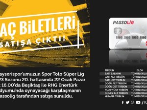 Kayserispor - Beşiktaş Maçı Bilet Fiyatları Belli Oldu