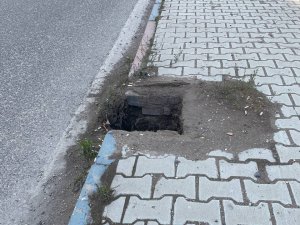 Su Kanalının Demir Kapağı Hırsızlığı Cep Telefonuyla Kaydedildi