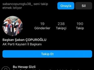 Çopuroğlu’ndan "Sahte Hesap" Uyarısı
