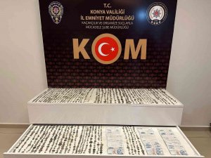 Konya’da Polisin Durdurduğu Araçtan Bin 460 Adet Sikke Çıktı