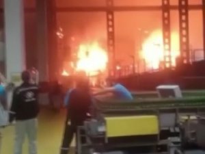 Bursa’da Fabrikada Korkutan Yangın