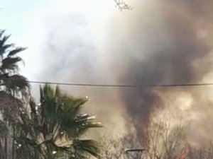 İ̇znik’te Sazlık Alanda Korkutan Yangın