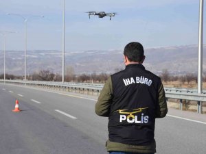Erzincan’da Drone Destekli Trafik Denetimi