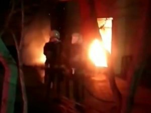 Denizli’de İşyeri Alev Alev Yandı