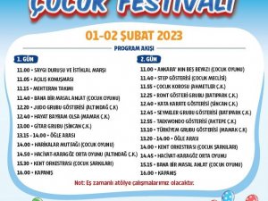 Başkent’te Yarıyıl Çocuk Festivali Başlıyor