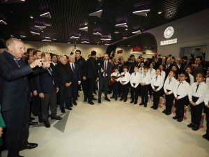 Cumhurbaşkanı Erdoğan, Kağıthane - İ̇stanbul Metrosu Test Sürüşünü Yaptı
