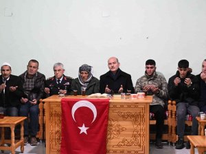 Bakan Soylu’dan Şehit Korucu Nimet Encu’nun Ailesine Taziye Ziyareti