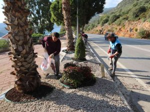 Kaş’ta Peyzaj Çalışmalarında 4 Bin 625 Bitki Dikildi