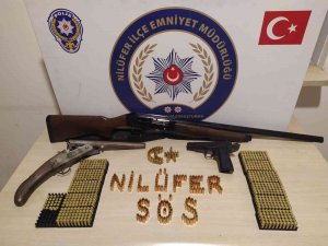 Vincin Üzerinden Silahla 15 El Ateş Açmıştı, Evinde Çok Sayıda Silah Çıktı