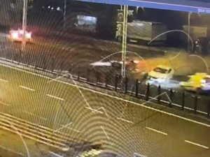 1 Polisin Şehit Olduğu 5 Kişinin Yaralandığı Kaza Güvenlik Kamerasına Yansıdı
