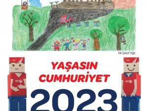 Çocuklar 100’üncü Yıl Coşkusunu Resimleriyle Aras Kargo 2023 Takvimine Taşıdı