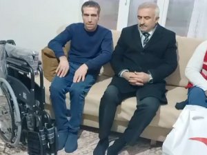 Elazığ’da Yürüme Engelli Vatandaşın Tekerlekli Sandalye Talebi Karşılandı