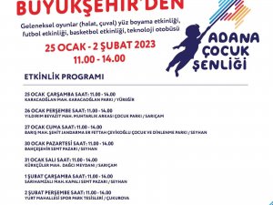 "Adana Çocuk Şenliği" Yarın Başlıyor