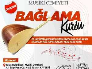 Talas Musiki Cemiyeti’nde Bağlama Kursu