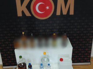 Kaçak İçki Yapılan Eve Operasyon