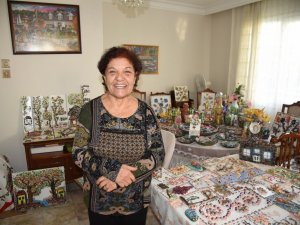 Emekli Öğretmen Evini Sanat Atölyesine Çevirdi