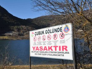 Çubuk Gölü’nde Bahar Havası Yaşanırken Göl Suları Azaldı