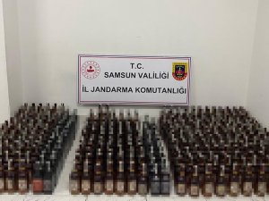 Samsun’da Jandarmadan Kaçak İçki Operasyonu