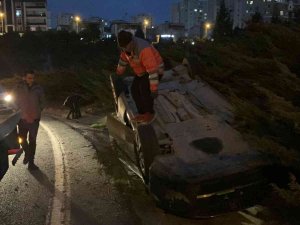Takla Atan Araçtan Burnu Bile Kanamadan Çıktı
